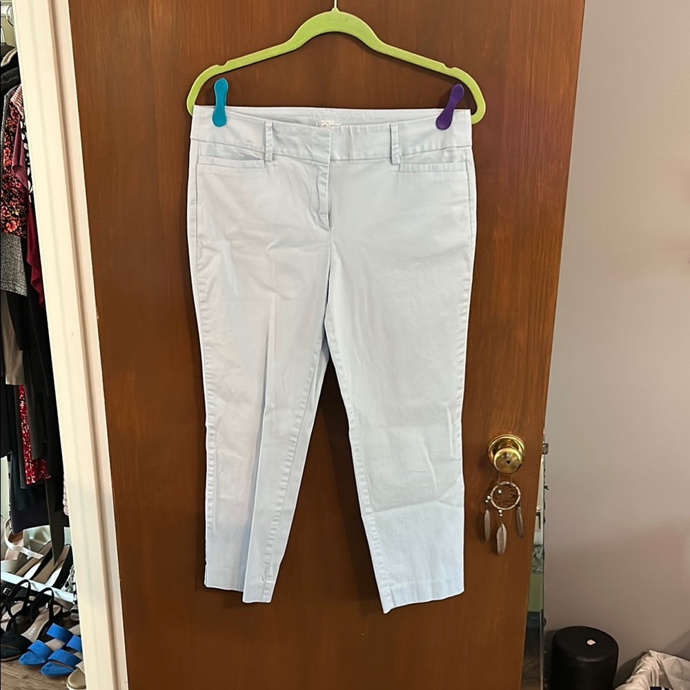 Light Blue Cropped Pants